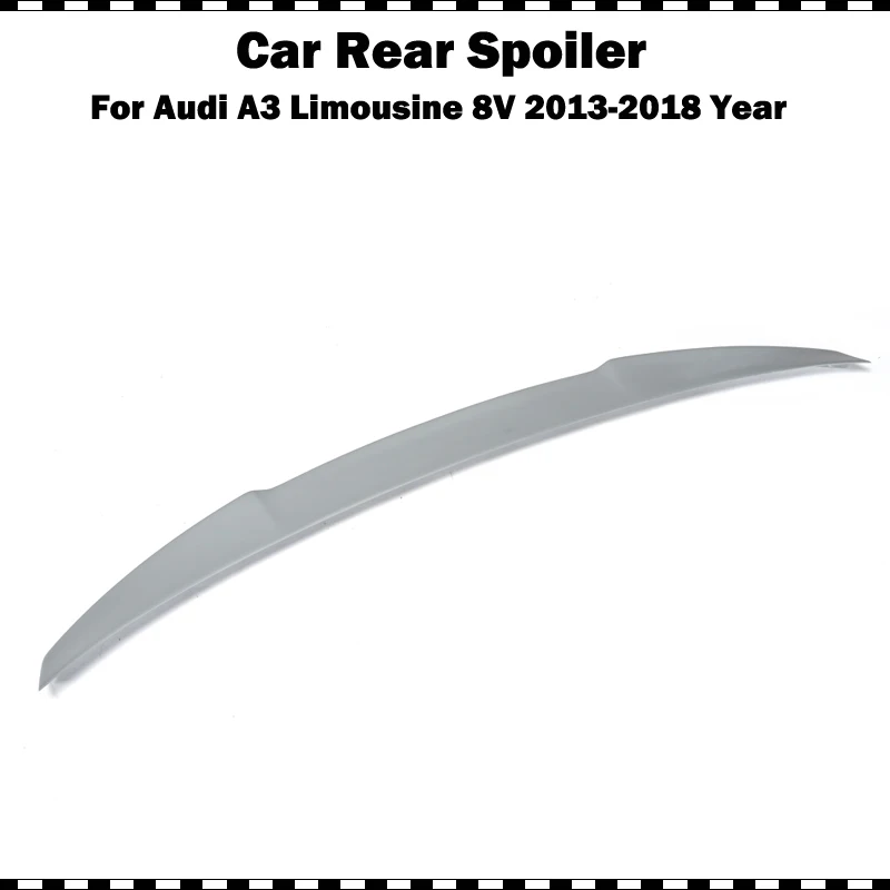Стекловолокно Задний спойлер багажника для Audi A3 лимузин седан 2014 2015 2016 2017 2018 8V FRP