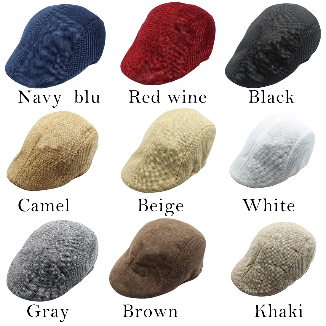 

2020 New Arrivsl Beret Caps For Men Women Vintage News Boy Cap Linen Outdoor Hats Brand Sun Hat Unisex Duckbill Caps Casual
