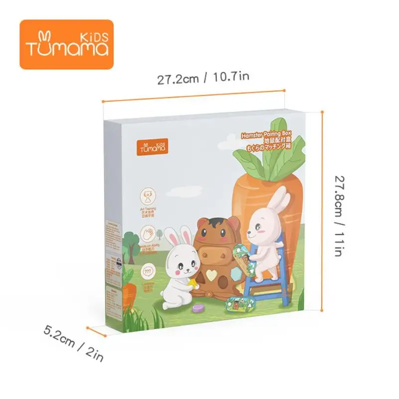 Младенческой ребенок хомяк форма познавательный на поиск соответствия игрушка