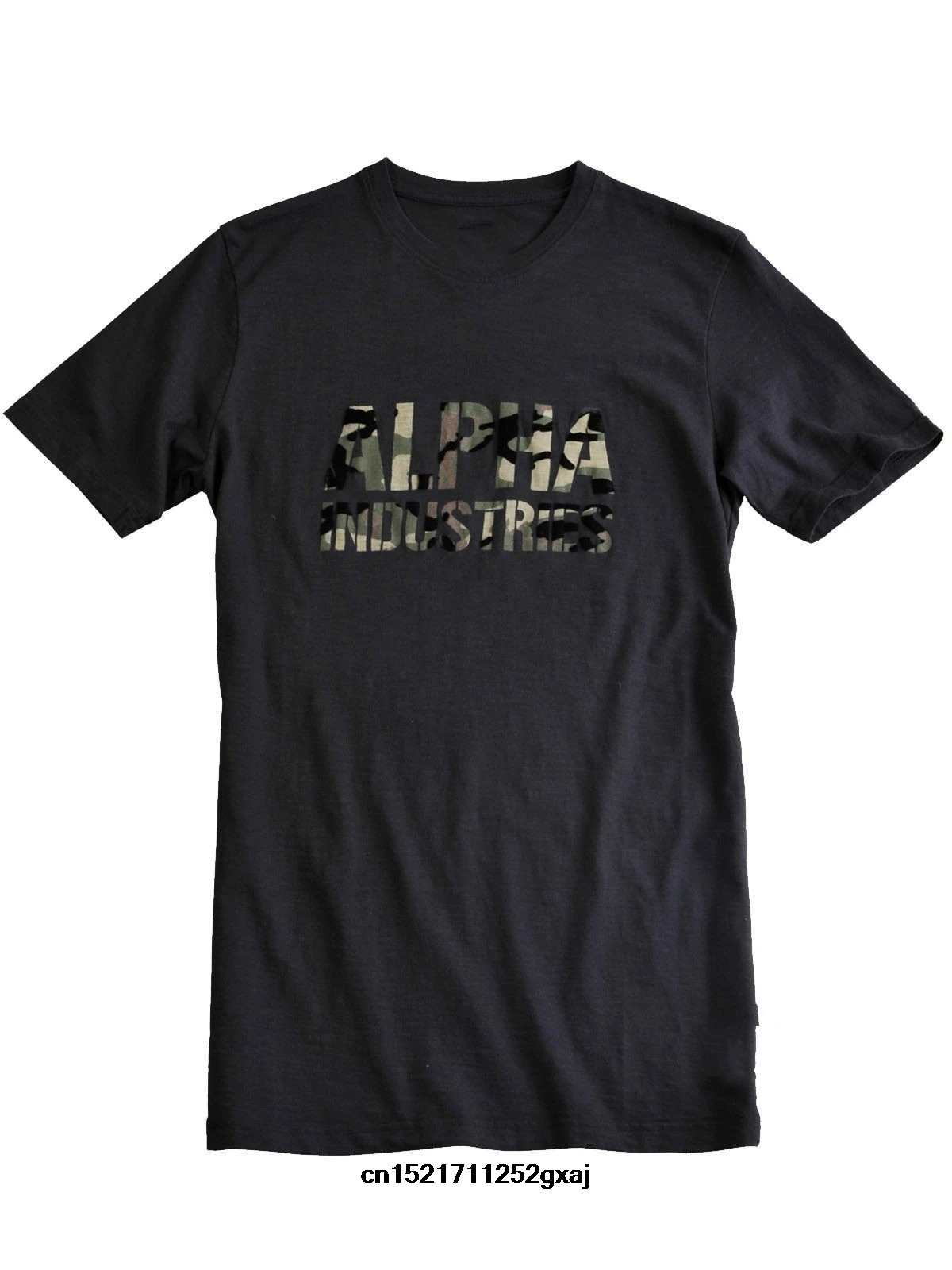 Мужская футболка крутая с камуфляжным принтом Alpha Industries забавная новинка для