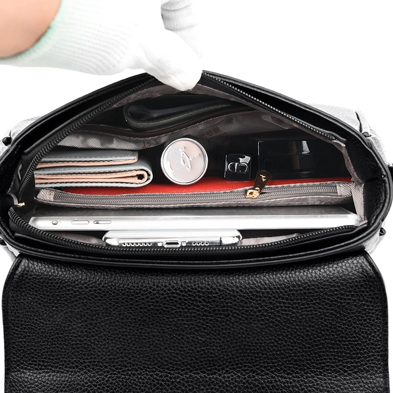 Женские кожаные сумки мессенджеры винтажные клатчи с клапаном на плечо 2019|Сумки