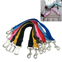 pet supplies car seat belt dog seat belt dog leash vehicle belt adjustable cushioning harness lead leash safety rope for dog cat