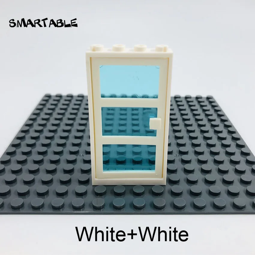 Smartable окно дверь рама 1x4x6 с 3 ПАНЕЛЯМИ строительные блоки MOC детали игрушки для