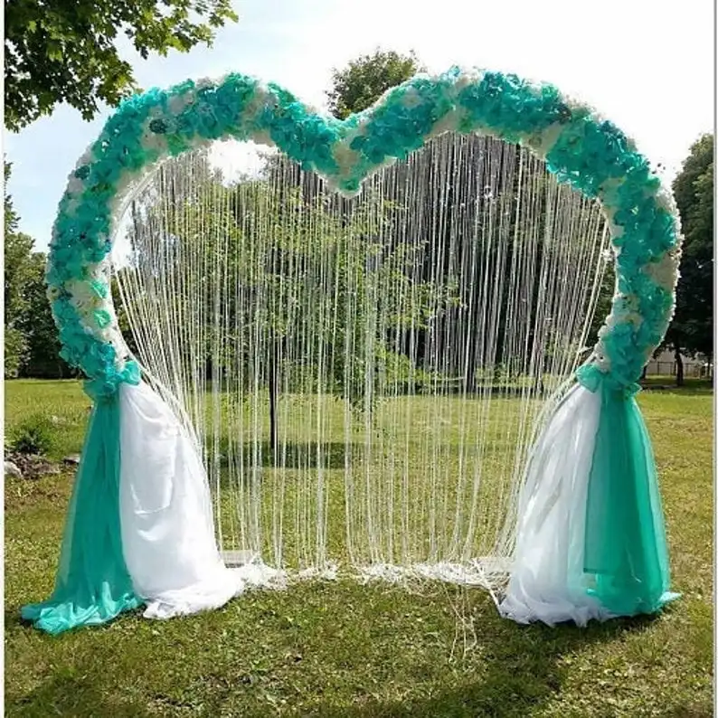 

customized wedding heart metal arch Floral arch Ceremony flowers