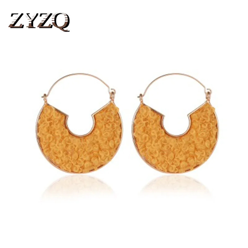 ZYZQ богемные Винтажные серьги для женщин креативный круглый дизайн подвеска в