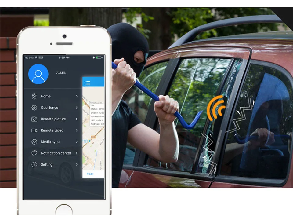 3G 1080P смарт gps слежение JC100 Wi-Fi Dash камера Android 5,1 видео регистратор мониторинг ПК Бесплатное мобильное приложение Flash 8G