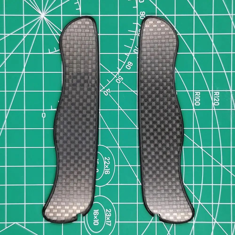 Murah Custom Made 3K Full Carbon Fiber Saber Pisau Pengganti Skala 111 Mm Untuk Victorinox Swiss Army Knife EDC Mod
