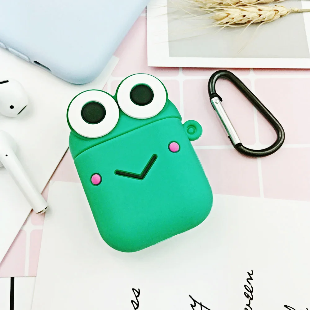 Оптовая продажа мультяшный беспроводной чехол для наушников с Bluetooth Apple AirPods 1/2