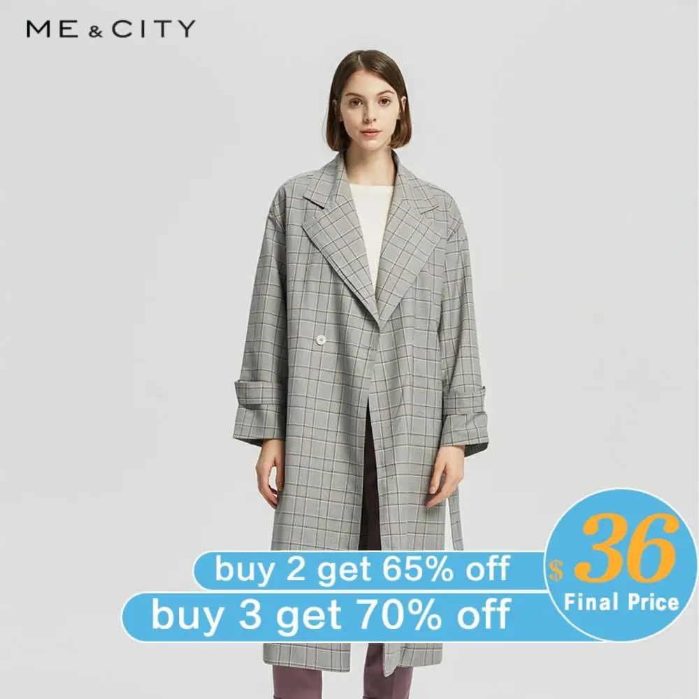 Me & city Женская ветровка верхняя одежда городское офисное Женское пальто Модная