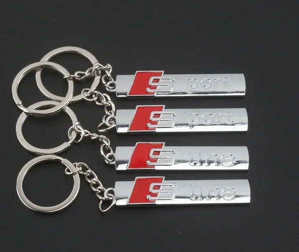 

Auto Styling Alloy Key Case Chain Fit A4LA6LA3S5A7Q3Q5Q7Sline Car Accessories Keychain