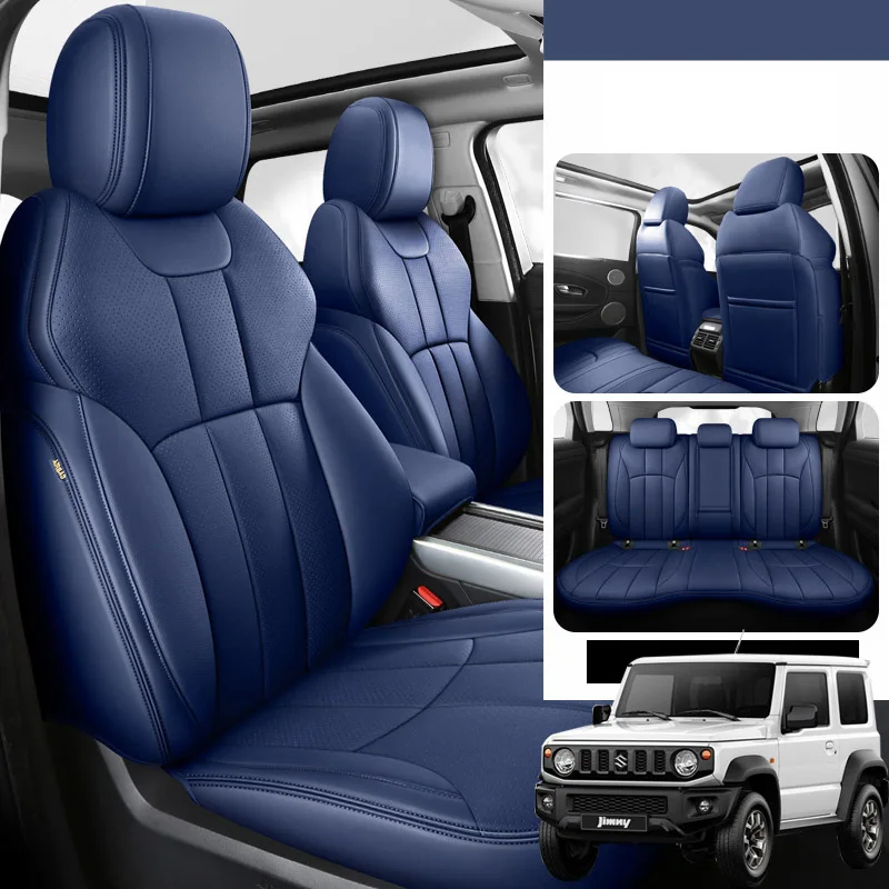 

Комплект чехлов для автомобильных сидений из натуральной кожи для suzuki jimny 2007 2008, детали интерьера, автомобильные товары, автомобильные аксе...