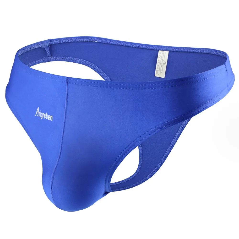 

Men'S Fashion Solid Color Breathable Comfortable Briefs Thong Swim Trunks Bikini Men's Thong Bikini Panties Fashion Breathable