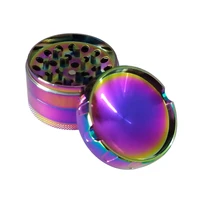 new grinder concave cover 63mm magic color smoker pot shaped cover colorful rainbow color multi purpose cigarette cutter grinder