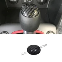 abs carbon fiber for hyundai kona encino 2018 2019 accessories car gear shift lever knob handle cover cover trim car styling