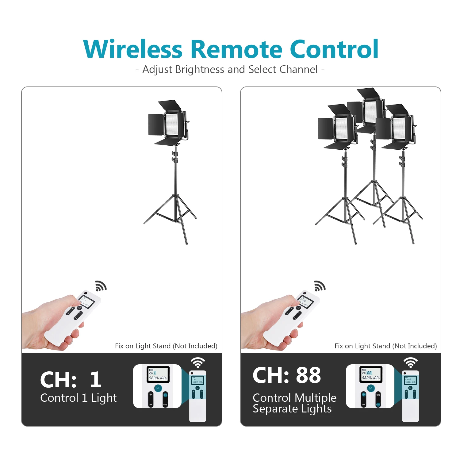 Neewer 2.4G 660 LED Video Light with LCD Screen and Wireless Remote for Portrait Product Photography Studio Shooting | Электроника