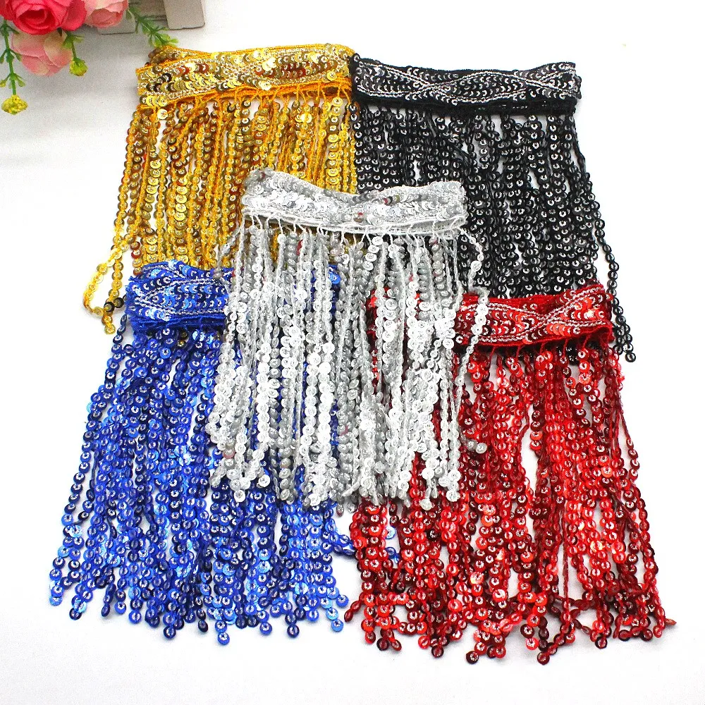 С блестками украшенные бахромой и кисточками Латинские танцы платье макраме