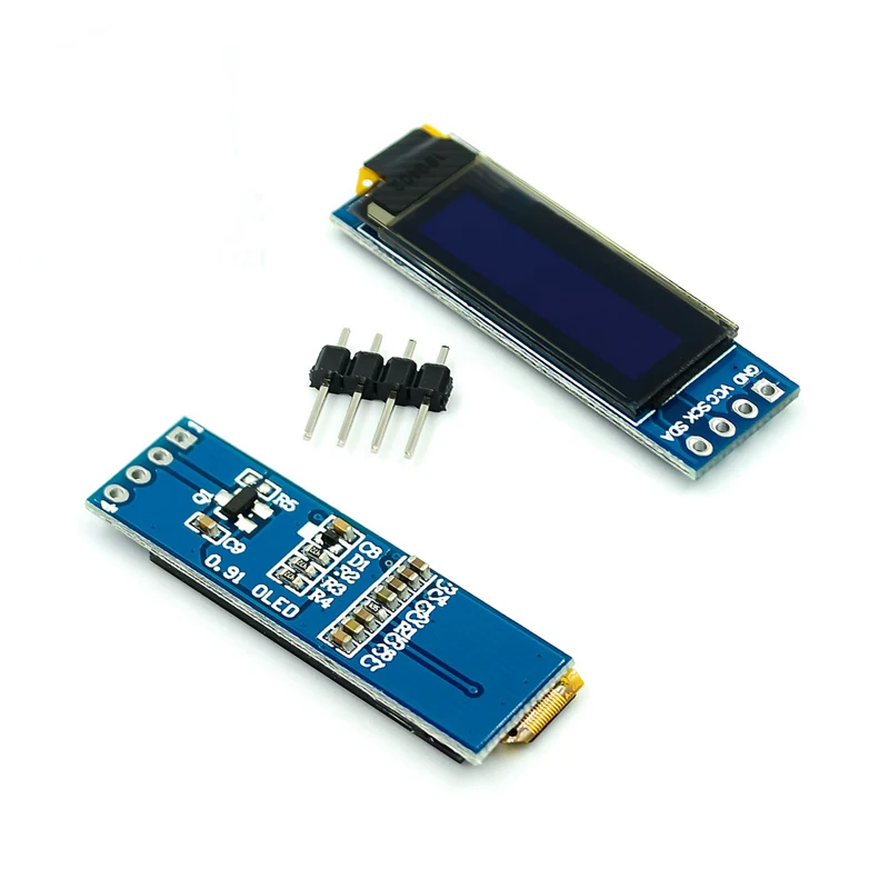 

0.91 inch OLED module LED Display 0.91" 128X32 white/blue OLED LCD Modules IIC compatible 3.3v-5V Communicate for ardunio