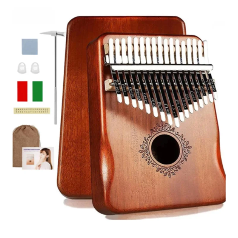 

Kalimba 17 клавиш большой палец пианино высокое качество дерево Mbira корпус Музыкальные инструменты с обучающей книгой Kalimba фортепиано Рождестве...