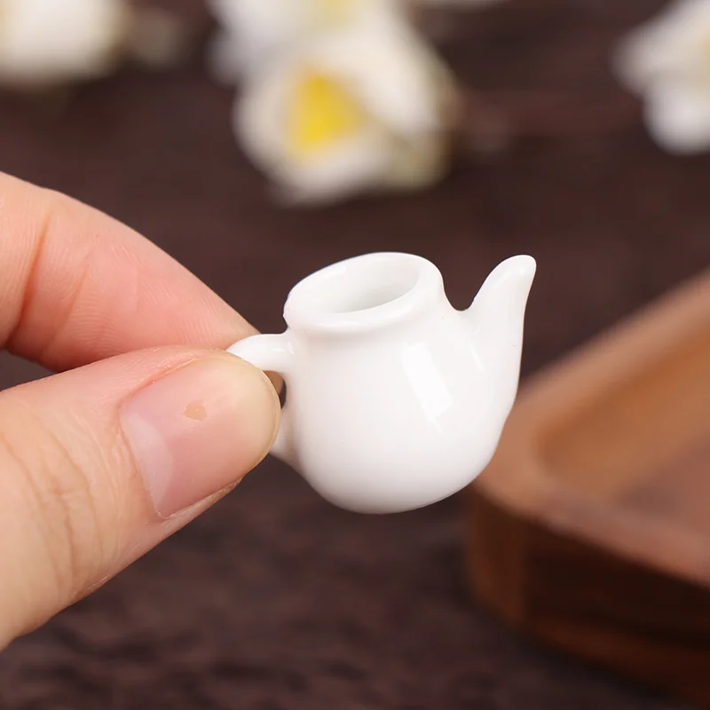 

1pc Mini Ceramic Pot Handmade Doll House Miniatures Kitchen Ornament Decoration Mini Ceramic Vase Accessories