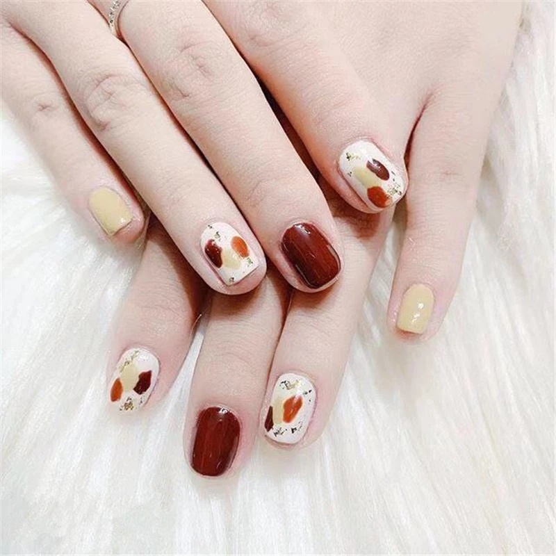 Новинка 1 лист стикеры 3D на ногти Nail Art яркая красочная форма радуги с помпоном в