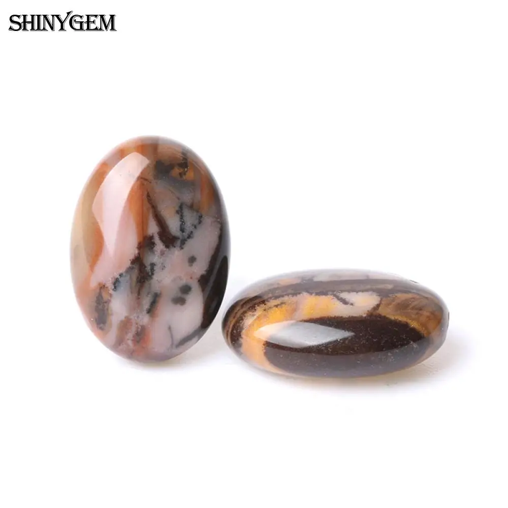 ShinyGem 13x18 мм овальные натуральные кофейно-коричневые полосы Агаты свободные каменные бусины сверлильная Очаровательная текстура для изготовления ювелирных изделий своими руками 10 шт
