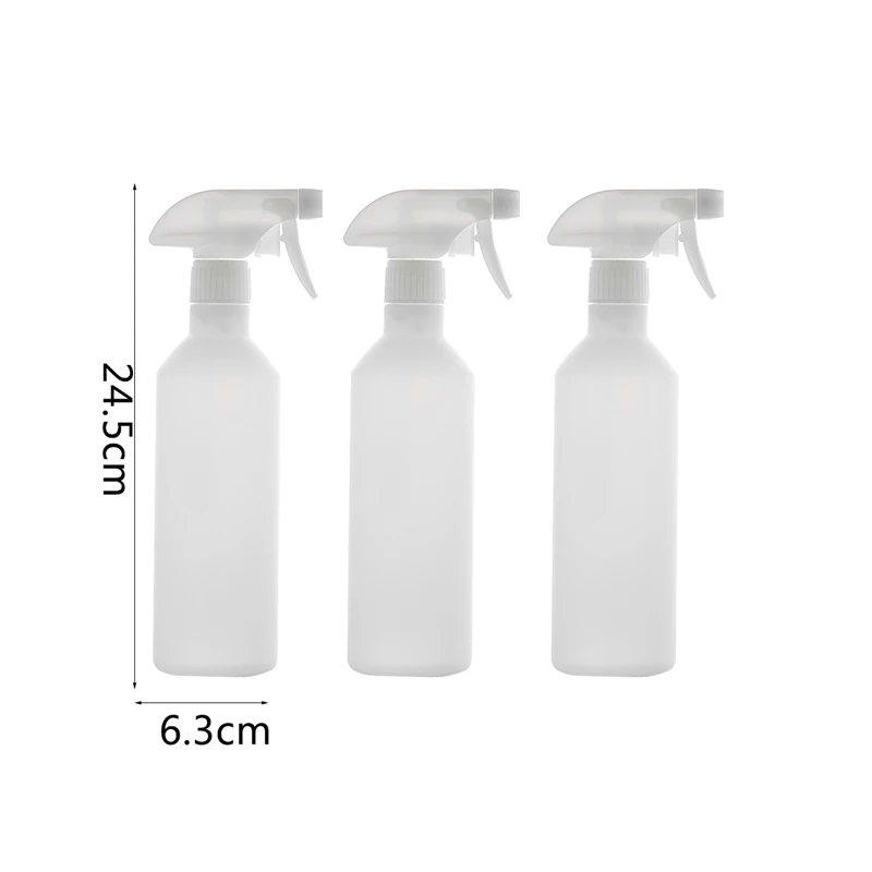 

3 / 5PCS Plastic Spray Bottle Transparent Makeup Moisture Atomizer Pot Fine Mist Sprayer Bottles Hair Hairdressing Tools 500ml