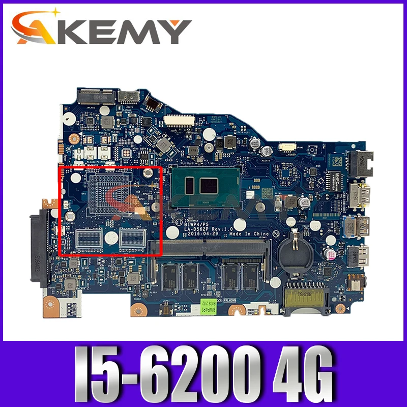 Для Lenovo Ideapad 110-15ISK ноутбук материнская плата LA-D562P процессор I5-6200 4G RAM FRU 5B20M41058 DDR4 100%
