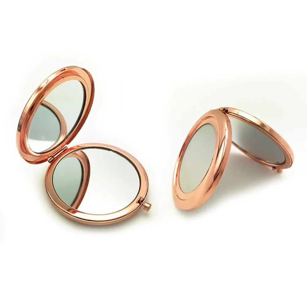 Портативный однотонные Цвет металлический круглый Форма макияж всплывающее