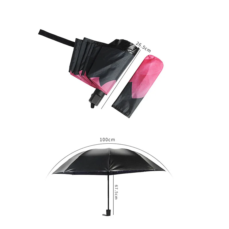 

T Sunny Sun Umbrella Sunscreen Anti-ultraviolet Sunshade Goddess Vinyl Umbrella Folding Female Korean Small Fresh