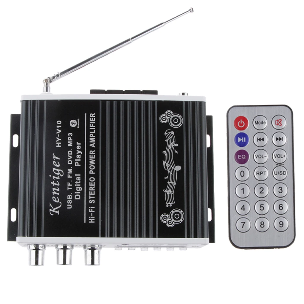 Kentiger автомобильный и мотоциклетный Hi-Fi 2CH стерео усилитель Bluetooth для iPod TF FM DVD |