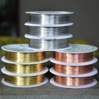colorfast copper wire for bracelet necklace jewelry diy accessories 0 20 250 30 40 50 60 81 0mm craft beading wire