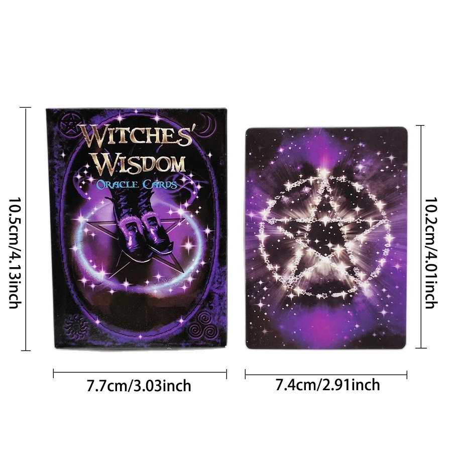 Ведьмы карты мудрости карточки Оракл гадания судьба геймплей 48 листов Таро