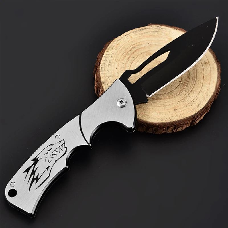 Миниатюрный Складной Нож для ключей карманный мини брелок выживания из