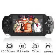 Видео приставка игровая X6 игры игровая приставка игровая консоль для psp игры ручной Ретро игры 4,3 дюймов экран Mp4 плеер Игры Поддержка камеры, видео, электронной книги