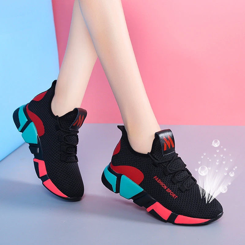 

[Buy One Get One Free] 2PCS 2020 Women Casual Shoes Breathable Mesh Platform Sneaker Women New Fashion Mesh Sneakers Shoes Woman