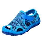 Сандалии для мальчиков и девочек, летняя пляжная обувь, мягкая нескользящая подошва, Детская уличная спортивная обувь SCL001