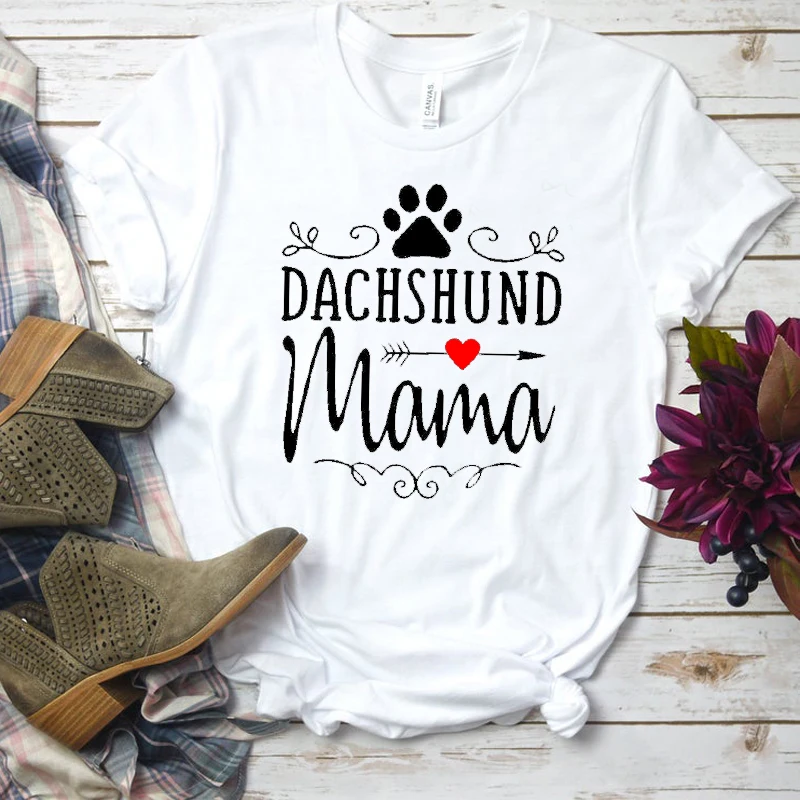 Такса I Love Mama майка для женщин Harajuku футболка летний модный хлопковый топ унисекс