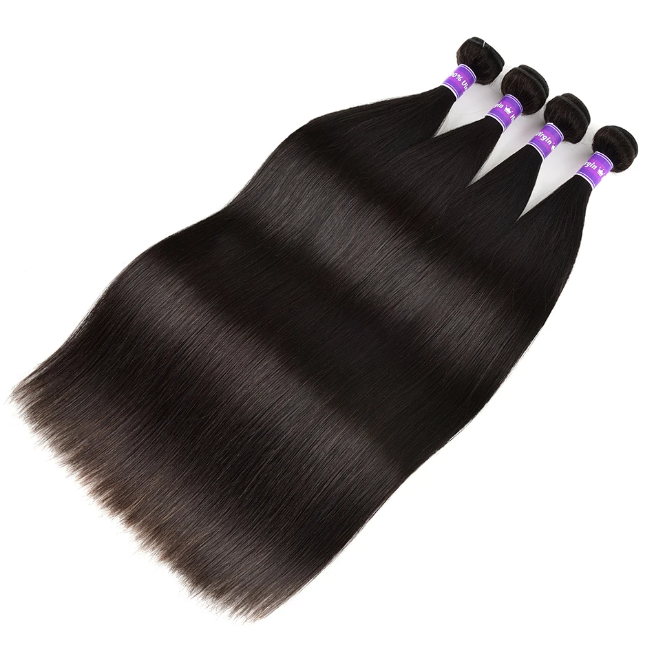 Straight Human Hair Bundles Wholesale Price 3/5/10/20 Deal Brazilian Unpressed Virgin | Шиньоны и парики
