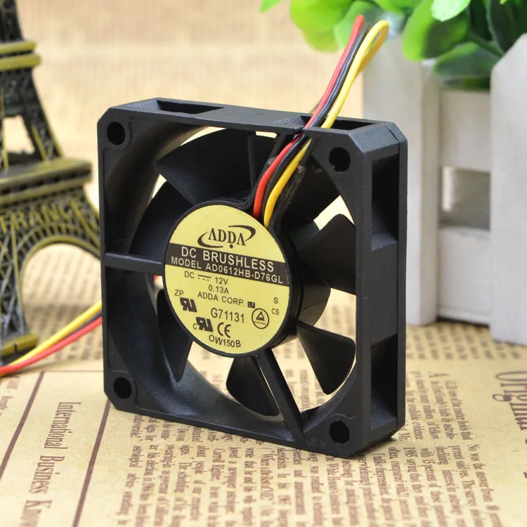 

NEW 6015 6CM AD0612HB-D76GL 12V 0.13A Motor protection cooling