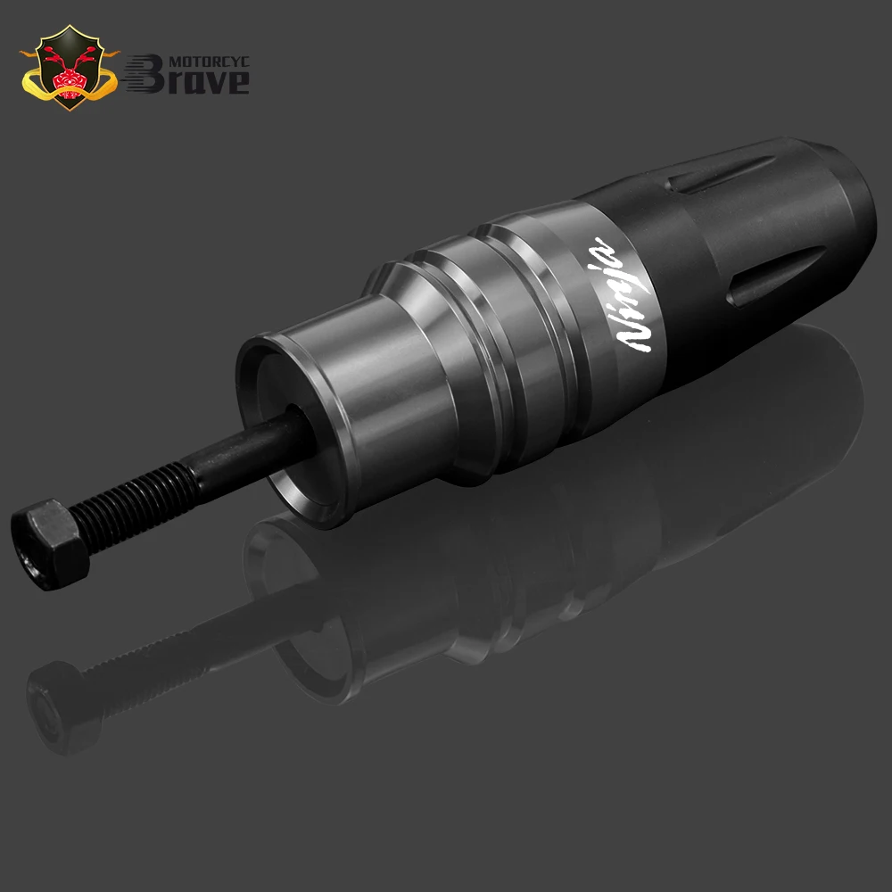 Защитные бамперы-слайдеры рамы CNC для мотоциклов KAWASAKI NINJA250 NINJA300 NINJA400 NINJA 250 300 400 со защитой выхлопной системы.