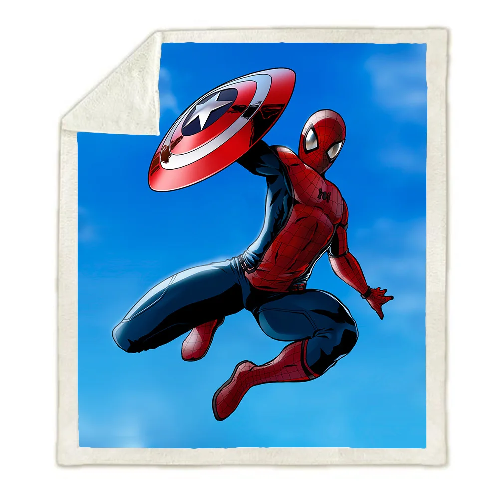 Disney Spiderman Blanket Warm Cosy Sherpa Winter Covering Throws on Bed Crib Couch Home Decor Gift for Baby Boys Children Kids | Дом и сад