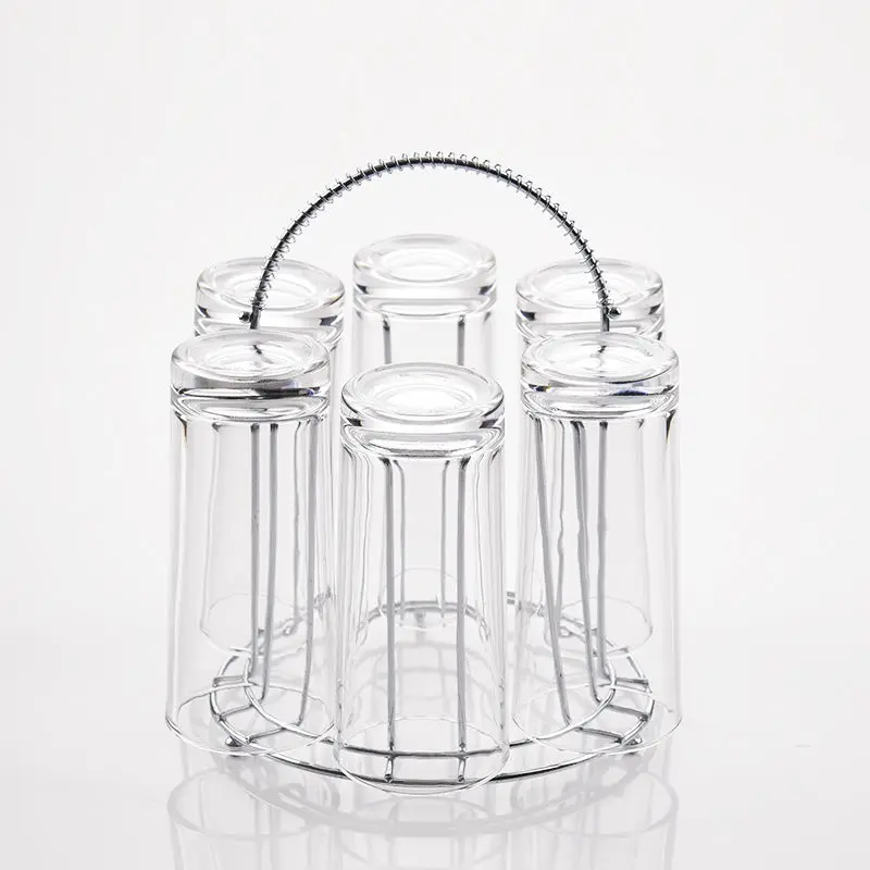 

Стеклянная чашка, 6 стеклянных чашек, чашка для молока, чашка для питья, толстая термостойкая чашка с ремнем, набор бытовых чашек для воды, ча...