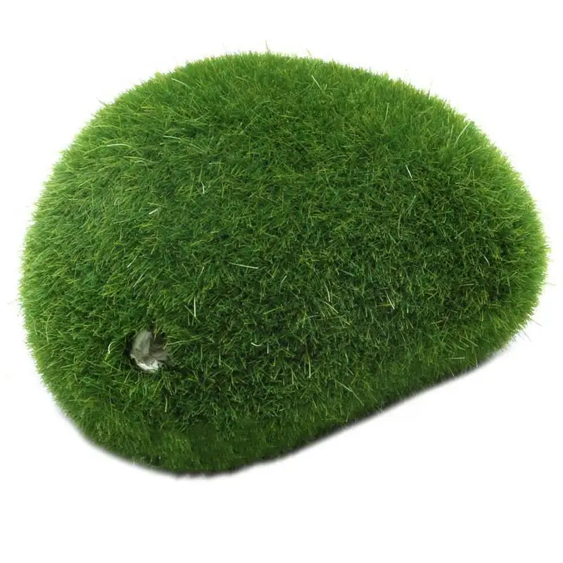 Зеленая искусственная трава бонсай флокирующие украшения аксессуары для газона