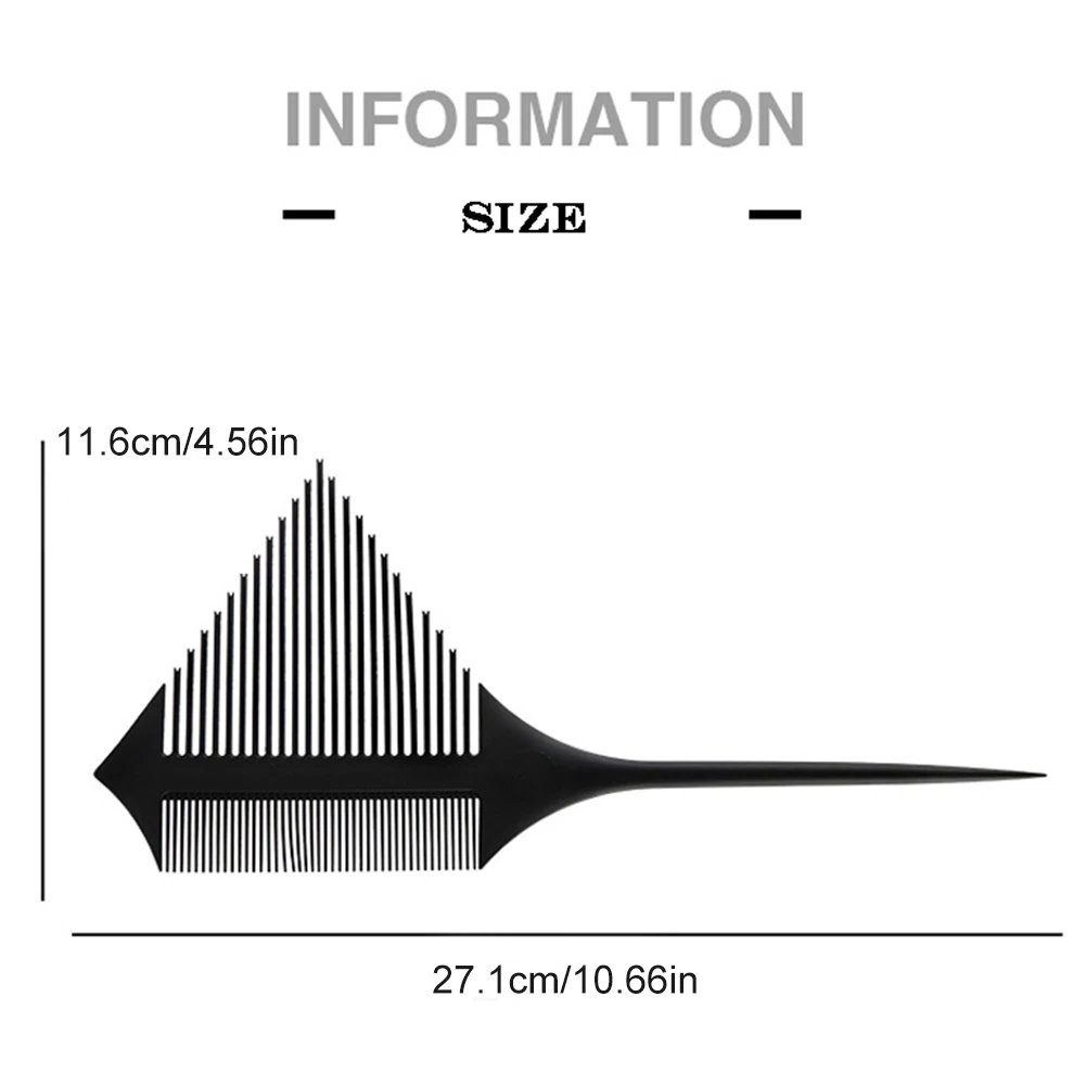 

Hair Coloring Comb Dyeing Comb Professional Double Side Hair Brush with Long Handle Home Hair Salon Hair Coloring Tool 5 Colors