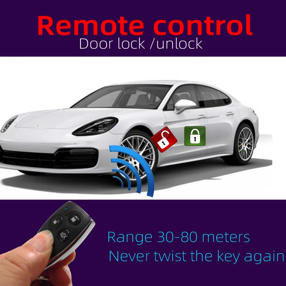 

12V Car Alarm System Universal Car Auto Remote Central Kit Door Lock Locking Anti-theft Systems Vehicle Keyless Entry System