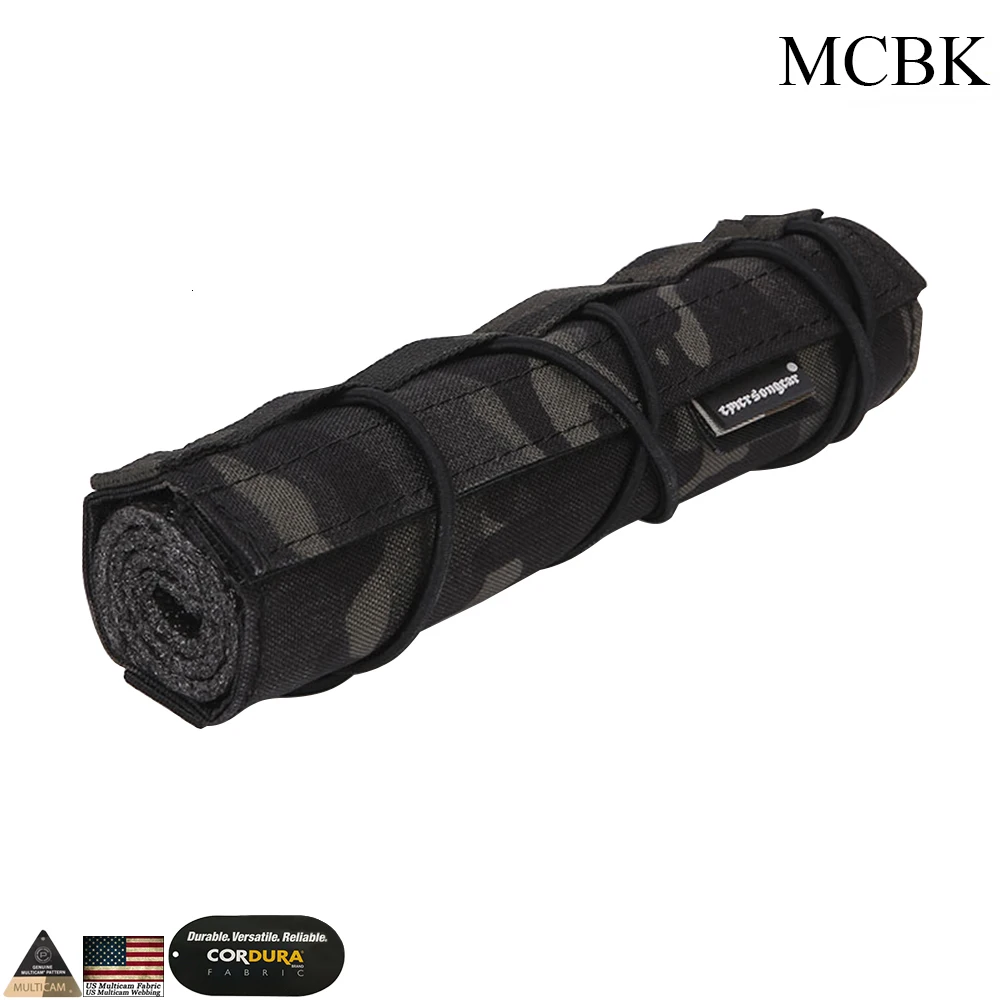 EMERSONGEAR 18 см страйкбол подавитель крышка охотничьи Тактические оружейные аксессуары для страйкбола Защитная стрельба подавитель чехол EM9437