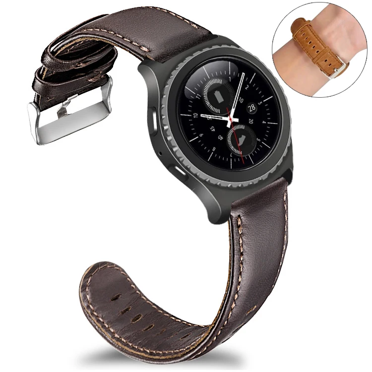 Essidi Geniue 20 мм кожаный браслет ремешок для samsung Galaxy Watch 42 22 часов Замена Glaxy 46