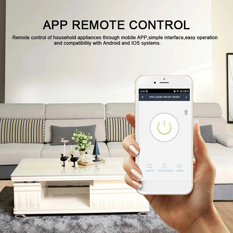 Wi-Fi Умный выключатель света 4 каналов пульт дистанционного управления