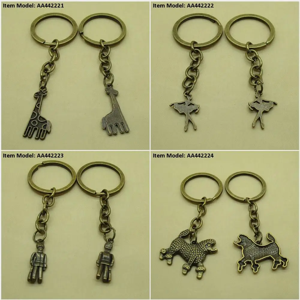 Брелок для ключей с изображением жирафа балерины солдатика гвардии пуделя