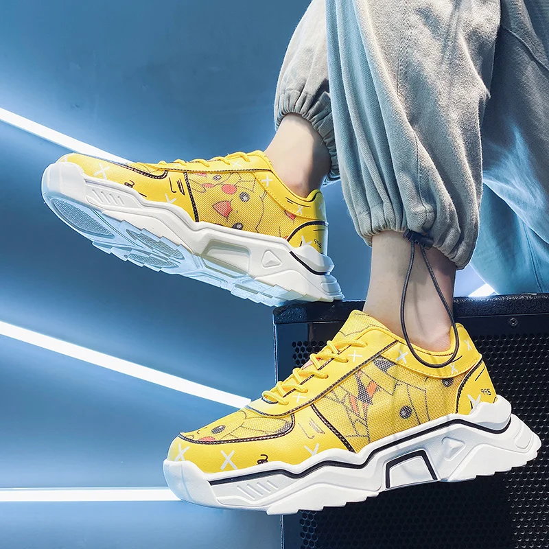 

Новая летняя модная повседневная мужская обувь, модные уличные кроссовки для фитнеса и бега, Молодежная легкая и дышащая спортивная обувь